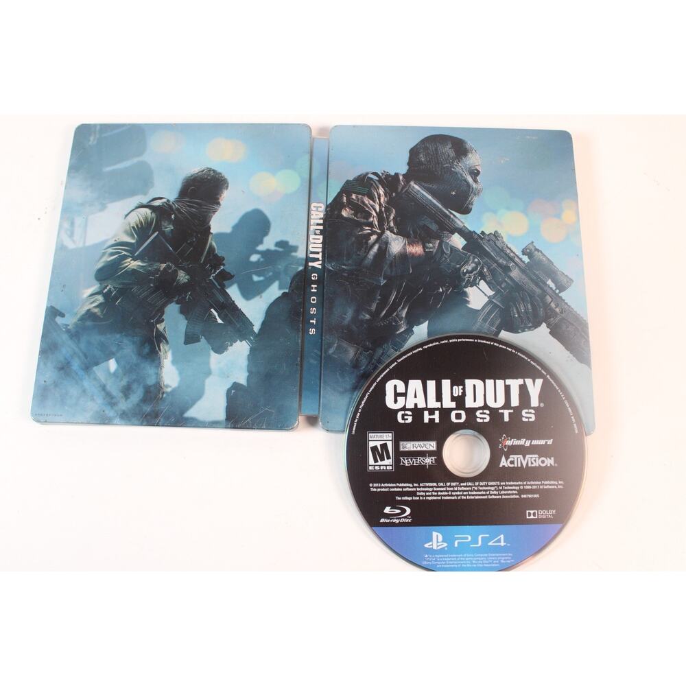 Call of Duty Ghosts Hardened Edition (Playstation 4, PS4) W/ Steelbook, game